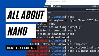 All About Nano Text Editor - Command Line Options | Kali Linux | rashahacks