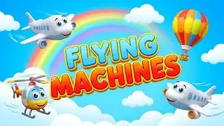 Air Transport | Learn 10 Air Transport Names in English and Hindi for Kids ✈️🚁 | Vehicles for Kids