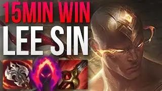 CHALLENGER LEE SIN 15 MIN VICTORY | KOREAN CHALLENGER LEE SIN JUNGLE GAMEPLAY | Patch 8.16 S8