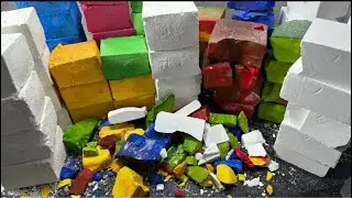 Dyed & Plain Gym Chalk Crush || Compilation || Satisfying || Powdery || @ASMRgymchalkIndonesia 
