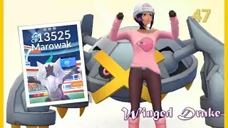Solo Trainer (WingedDrake) Takedown of Alolan Marowak Utilizing Only Ground Type Pok&eacute;mon!
