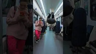 Backflip Prank On The Metro😂🫣 #kiryakolesnikov #funny #prank #comedy #stunt #parkour #backflip