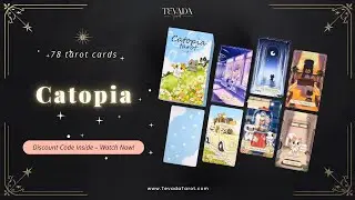 Catopia Tarot Flip Through: Whiskers of Wisdom #CatTheme