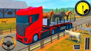 Farm Animal Cargo Truck Driving - Real Zoo Transport Transporter Simulator - Android Gameplay 