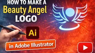 How to Make a Beauty Angel Logo in Adobe Illustrator |Easy Tutorial