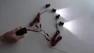 RC Beleuchtung 4x LED Strahler je 1W als Blitzer mit 6 Lichtmodi