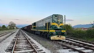 ŽRS dizelka 661-314 pri polasku iz Živinica