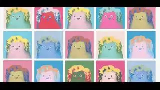 Funny Kids Art Song | 10 Minute Loop with Silly Effects