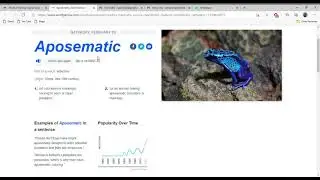 Learn New Word Everyday Aposematic