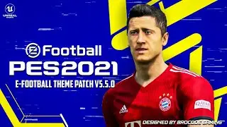 PES 2021 Mobile V5.5.0 E Football Theme Patch | New Version Update 1 GB OBB Download