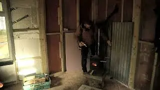 Off Grid Diary #6 - D.i.y  Wood Stove Recycled Heat Shield Install