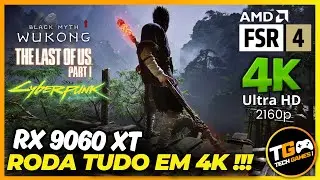 🔥RX 9060 XT roda TUDO em 4K?! 😱 | Teste completo com FSR 4, Ray Tracing e Frame Generation (ON/OFF)🔥