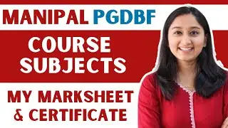 My Manipal PGDBF Course Experience | PGDBF Course Subjects | Marksheet and Certificate