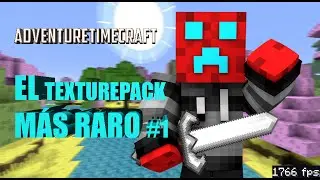 EL PAQUETE DE TEXTURAS M&Aacute;S RARO #1 | Review AdventureTimeCraft - FRACU GAMES