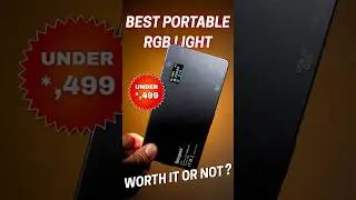 RGB Light for YouTube Videos, Photography & Videography - Portable & Budget Friendly Review in Hindi