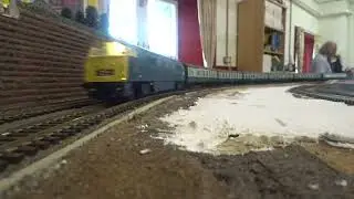 B.M.Rly.S: DAPOL/LOCOMOTIONMODELS, Class 52 BR Blue No.D1023, was running on OO Gauge Layout. (V4)
