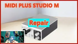 electronics repair course MIDI PLUS STUDIO M Audio card broken type B usb port replacement