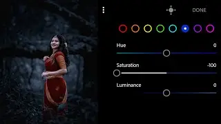 Lightroom dark blue tone photo editing | lightroom mobile best colour grading trick