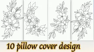 Pillow Cover Embroidery Flower Design| Takiya Ka phool | Embroidery Flower |Embroidery Design