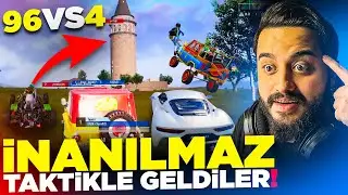 96v4 GALATA SAVUNMASI 2! SALDIRANLAR İNANILMAZ TAKTİK KULLANDI!  PUBG Mobile