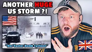 Brit Reacts to ANOTHER INSANE Snow Storm SMASHING into the US!