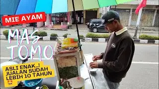 Mie Ayam Mas Tomo | Jualannya Pakai Motor, Rasa Mantap...!!!