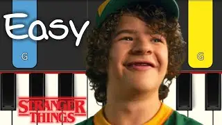 Stranger Things - Never Ending Story - EASY PIANO TUTORIAL