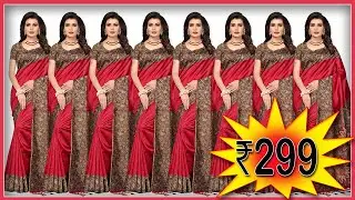 🌺📢30Amazon Saree Haul🌻🌺Sarees Under 300 💯✅fancy sarees 2021🌺❤️Color Variants🔴🟢🔵