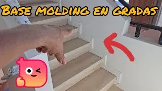  base molding en gradas  , como instalar si eres principiante ?