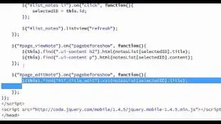 3 - Creating a Note Taker Web App (Extend EDIT function)