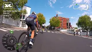 2022 San Rafael Sunset Crit  - Elite 3/4 - (my) Full Race with commentary.
