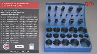 419-piece O-Ring Assortment, 3-50 mm &Oslash; (Art. 8045)