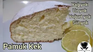 Kabardık&ccedil;a Kabaran Pamuk Kek Tarifi 🥮 Un Yok Sıvı yağ Yok S&uuml;t Yok Yoğurt Yok 💯 Pamuk Kek