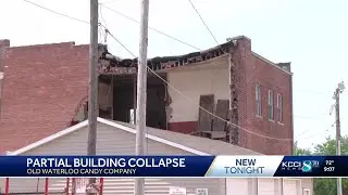Nobody injured after partial building collapse in downtown Waterloo