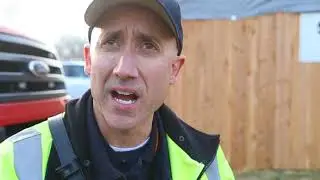 Fire department training with drone