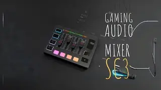 FIFINE Gaming Audio Mixer, Mixer RGB para PC de Streaming com Interface de Microfone XLR, Controle I