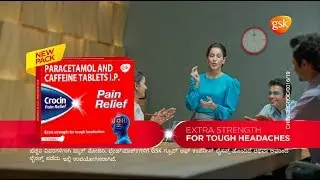 Crocin Pain Relief - Extra Strength for Tough Headaches | Kannada TF