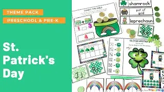 St. Patrick's Day Math & Literacy Activities for Preschool, Pre-K, & Kindergarten
