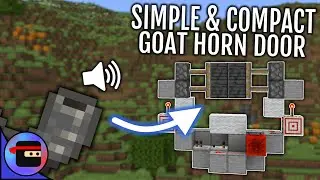 Simple GOAT HORN Activated DOOR! | Minecraft Building Tutorial