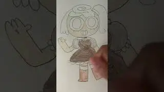 Me Drawing and Coloring Shelly from Dandy&rsquo;s world as a human🐚🦖 (Dandy&rsquo;s world art)