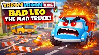 Leo Truck Goes Mad on the Road! 🚧🚛 | Funny Bad Truck Cartoon for Kids #kidscars #kids #kidsvideo