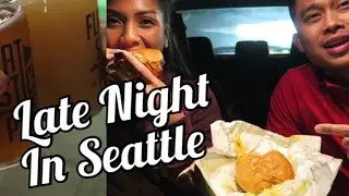 THINGS TO DO LATE AT NIGHT: FLATSTICK PUB, KERRY PARK, DICKS DRIVE-IN | Seattle, WA Travel Vlog