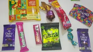 Chocolates unboxing| satisfying video| dairy milk chocolates|lots of candies