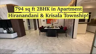 794 sq ft 2BHK in Hiranandani & Krisala Township! Stunning Home Tour 🔥 | Hinjewadi