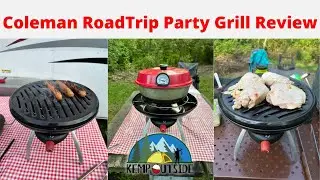 Coleman RoadTrip Party Grill | Одноконфорочный гриль и плита для кемпинга и пикников | Обзор снар...