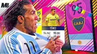 FIFA 18 HERO TEVEZ REVIEW | 95 CLASSIC HERO TEVEZ PLAYER REVIEW | FIFA 18 ULTIMATE TEAM