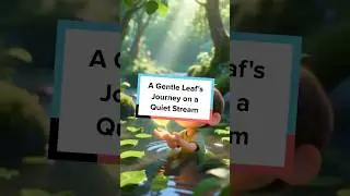 A Gentle Leaf's Journey on a Quiet Stream