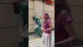 #ShraddhaKapoor being her goofy self as she played Holi! 💚