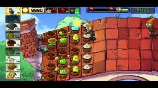 Jugando Plantas vs Zombies parte 4 mundo 1