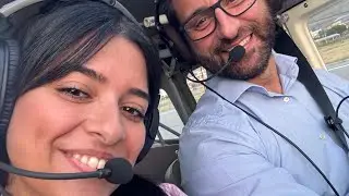 Ha paura di volare, ma oggi ha affrontato il cielo con me…